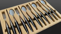 Besteckset Esche 4-teilig
