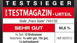 Brotmesser Alpha Testsieger