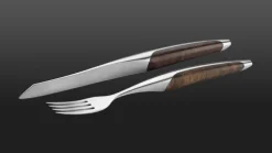 Schweizer Steakbesteck Walnuss