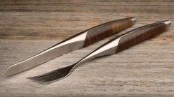 Schweizer Steakbesteck Walnuss