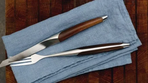Schweizer Steakbesteck Walnuss