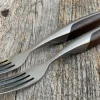 Steakgabel Set Walnuss