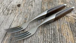 Steakgabel Set Walnuss
