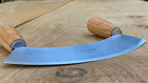 Wiegemesser mit Holzgriff