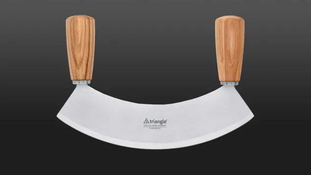 Wiegemesser mit Holzgriff